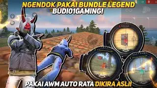 NGENDOK PAKAI BUNDLE LEGEND BUDI01GAMING‼️PAKAI AWM AUTO BOOYAH!