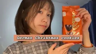 Cookie mukbang + review 🍪 | trying German Christmas cookies🎄, Lebkuchen,Zimtsterne,Printen