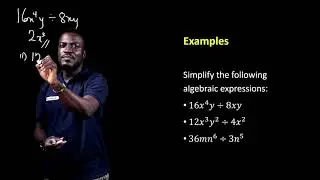 Lesson 8 Division of Algebraic Expression (Cont'd)