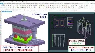 HOW TO DESIGN WIRECUT FILE & Press Tool Design Wirecut  drawing DXF file 