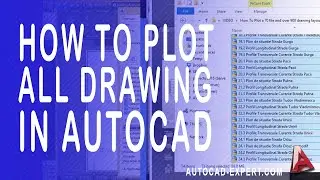 How to plot all drawing in autocad frome one click?