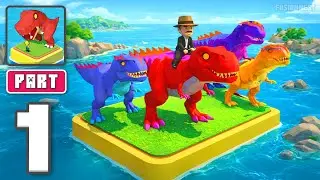 Dino Tycoon: 3D Building Game - Gameplay Walkthrough Part 1 - Create Jurassic Cities (iOS, Android)