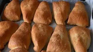 Самса (среднеазиатские пирожки с мясом) из слоеного дрожжевого теста / Meat pies