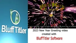 New year 2023 video greeting created with BluffTitler 15.8.0.3 software #blufftitler