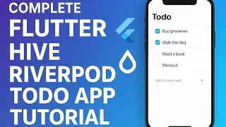 Flutter Hive Riverpod ToDo App Tutorial for Beginners - Crud Operations Step by Step