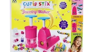 Cutie Stix Jewelry Maker Unboxing Toy Review