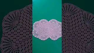Овальная Салфетка крючком. 