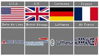 Air Lines Of Each Countries - PDC - Delta AL || British || Air France || Qatar Airways....