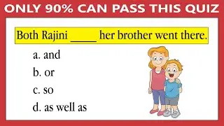 CONJUNCTIONS QUIZ | Practice & Learn English | English Grammar Test(Part-29)