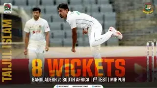 Taijul Islam  l 8 Wickets | 1st test | BANvSA