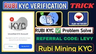 RUBI NETWORK KYC ✅ for new and old members 💎 Rubi mining new update || RUBI kyc TRICK APPLY now