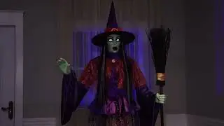 New 2023 SVI Halloween Animated Prop Sparkle Witch Animated