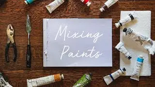 Mixing Paints In Winter - Painting a Colorful Landscape over a B&W Portrait (Cadiz, Spain)