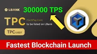 TechPay Coin listing on LBANK Exchange Today | Fastest Blockchain in Crypto | New coin launch today