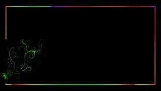 Neon Light Border | snow overlay | background video effects hd black screen | Background Loop