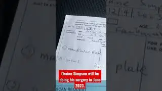 🙏💯Oraine Simpson will be doing his surgery in June#viral #SHORTS