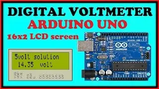 Digital voltmeter using arduino with code , DIY