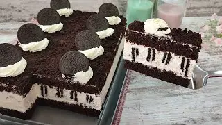 The fastest and most delicious OREO cake! Without gelatin! Melts in mouth! Oreo Cake recipe