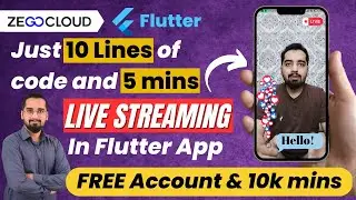 ZEGOCLOUD 🔴 Live Streaming UIkit in FLUTTER App | Just 10 Lines of Code | Easy Step by Step Tutorial