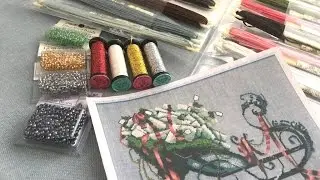 46 Santa's Sleigh by Nora Corbett (Santa's Sleigh) new embroidery process, materials review