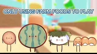 only using farm foods to play in secret staycation #roblox #secretstaycation