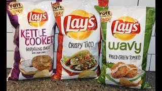 Lay’s Potato Chips: Everything Bagel, Crispy Taco & Fried Green Tomato Review