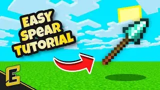 How to Craft and Use a SPEAR in Minecraft (SUPER QUICK MINECRAFT TUTORIAL)