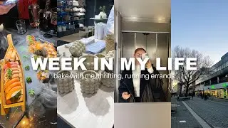 a few days vlog | running errands, thrifting & bake with me