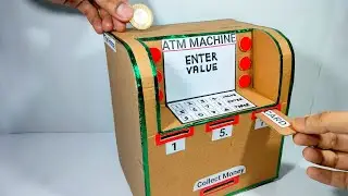Make An ATM Machine With Cardboard ,ATM Machine Make At Home