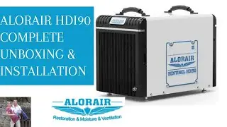 Alorair HDi90 Dehumidifier Unboxing & Complete Installation Crawl Space 