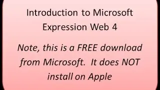 Microsoft Expression Web 4 - introduction