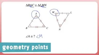 Geometry Points: Identifying Congruent Parts of Triangles
