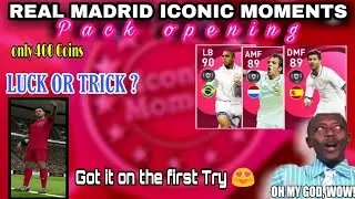 Real madrid iconic moments Pack opening  💥 | Luck or Trick ? Got it on the first Try 😍 Pes mobile