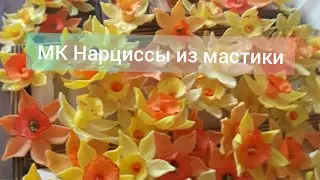Анонс МК N4 Нарциссы из шокомастики. Promo tutorial N4 Daffodils  (gumpaste)