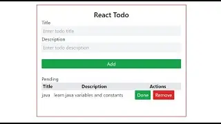 React Todo | Project for beginners | Project 1 | ReactJS tutorial #react #reactjs