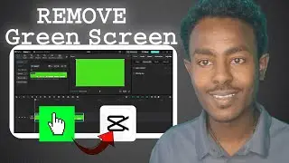 how to remove green screen in Capcut in pc| remove green screen in Amharic