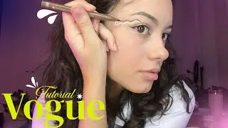 Fingindo que estou em um vídeo de maquiagem para a VOGUE