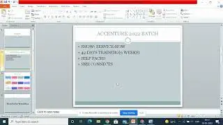 Accenture 2022 batch SNOW PRIMER Modules