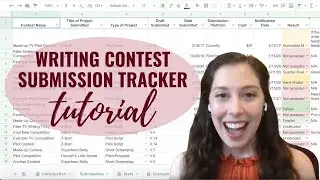 Writing contest submission tracker tutorial