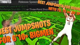 BEST JUMPSHOTS FOR 6’10 BIGMAN 2K23, BEST JUMPSHOT FOR 70, 75, and 80 MIDRANGE OR THREEPOINT!