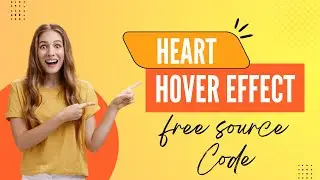 Heart Hover Effect Using CSS || CSS Animation 