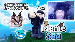 Aku Mencoba Bounty Hunting Pake Combo Dough Paling OP di Meme Sea Blox Fruit Versi Brainrot