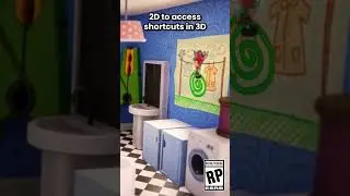 This game goes from 2D to 3D 