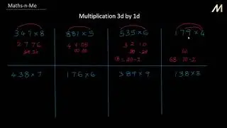 Multiplication 3d by 1d