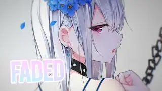 Nightcore - Faded (Lyrics)