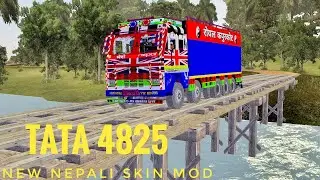 Tata 4825 truck Nepal skin mod // bussid new skin mod Tata 4825