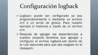 Logback quick start