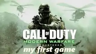 call of duty 4 remastered my first game