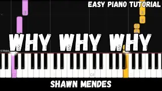 Shawn Mendes - Why Why Why (Easy Piano Tutorial)