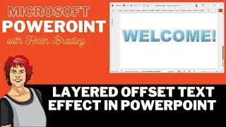 PowerPoint Offset Text Print Effect Tutorial